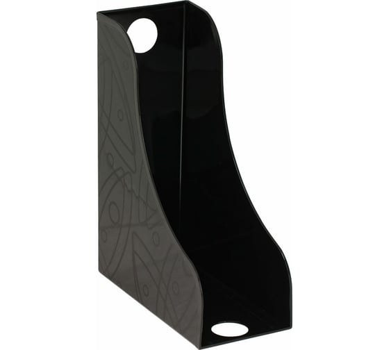 Изображение товара Лоток для бумаг СТАММ вертикальный, черный, ширина 118 мм ЛТВ-30307