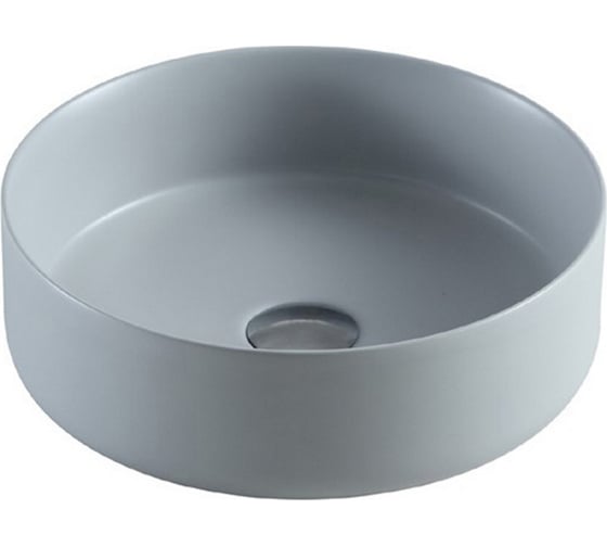 Изображение товара Накладная раковина Azario матовая светло-серый Размер 346x346x114 мм 00077051
