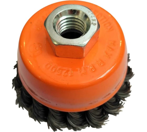 Изображение товара Кордщетка чашеобразная 100 мм, витая жесткая проволока для УШМ Bohrer 36200100