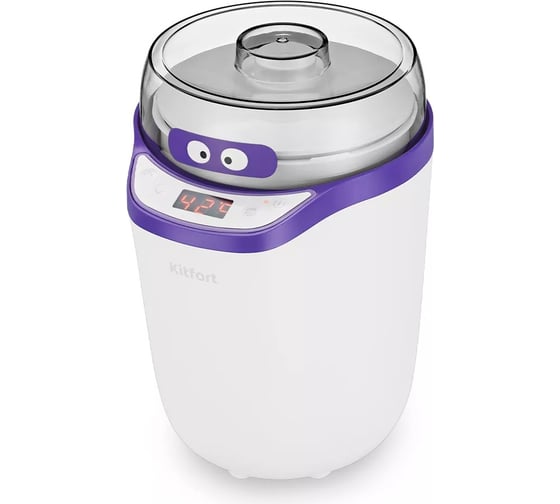 Изображение товара Йогуртница KITFORT бело-фиолетовая КТ-2077-1