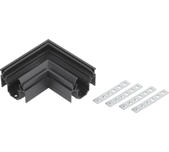 Изображение товара Коннектор ЭРА TRM-PC20-CC-B угловой для магнитного трекового шинопровода NOVA для натяжных потолков TRM-PC20 черный, Б0054793