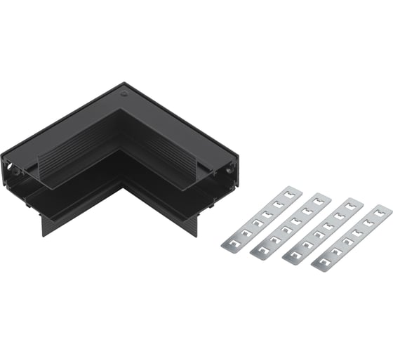 Изображение товара Коннектор ЭРА TRM-R20-CI-B угловой внутренний для встраиваемого магнитного шинопровода NOVA TRM-R20 черный, Б0054783
