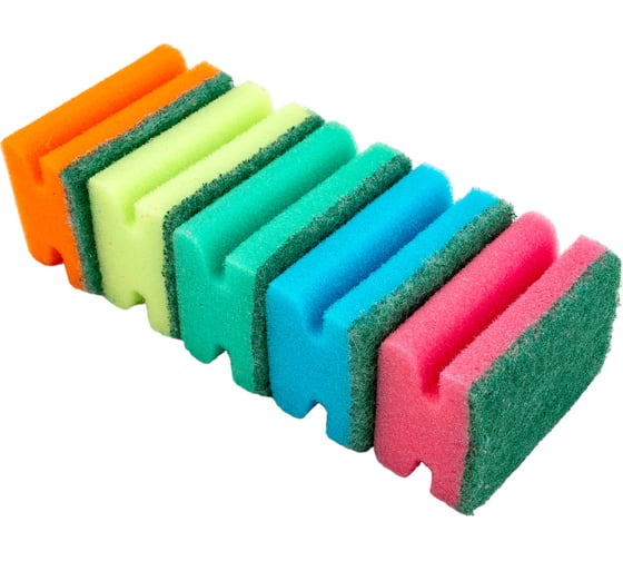 Изображение товара Губка для посуды Fun Clean профильная, 5 шт. 6797