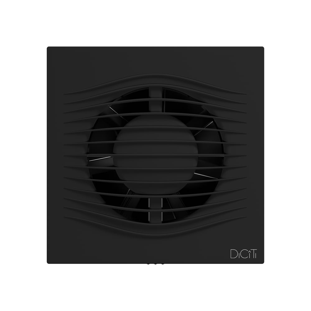 Изображение товара Вентилятор накладной SLIM D100 обр.клапан Matt black DICITI 90-03098 SLIM 4C Matt black