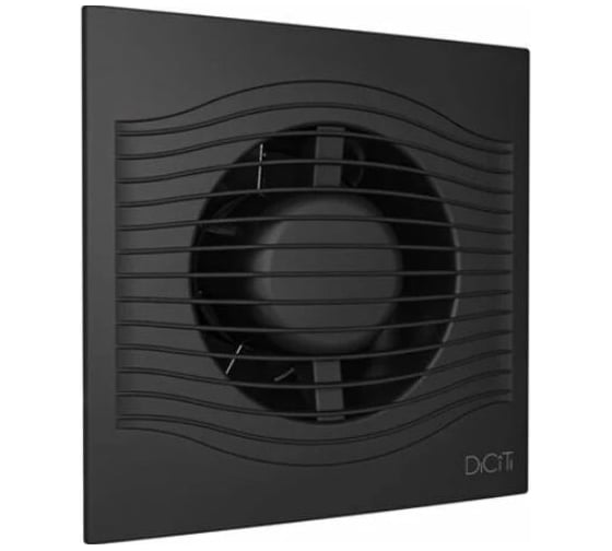Изображение товара Накладной вентилятор DICITI SLIM D100 обратный клапан Matt black 90-03098