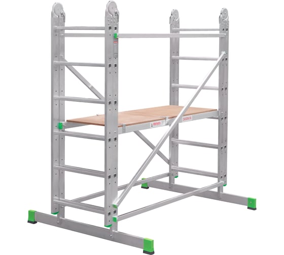 Изображение товара Шарнирная вышка-тура Новая Высота NV 2440, помост 1,379x0,497 м, раб. выс. 5,435 м 2440228