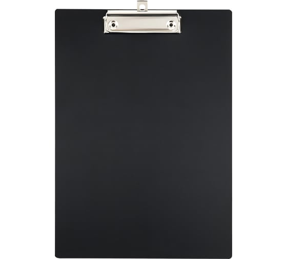 Изображение товара Планшет с зажимом СТАММ А4, пластик, черный ММ-32248