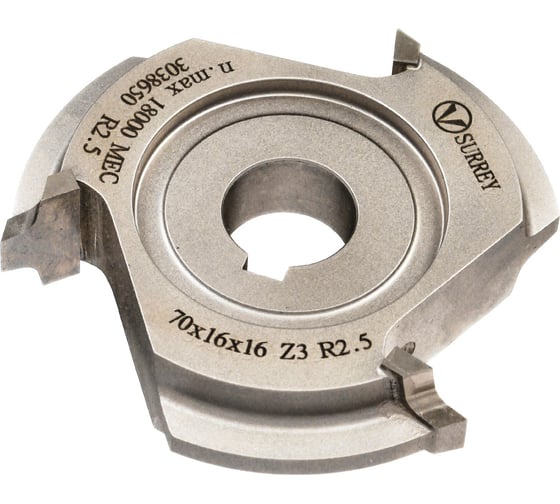 Изображение товара Фреза кромочная HW 70x16x16 мм, z3, R2.5, SH ROUND Surrey TL20012