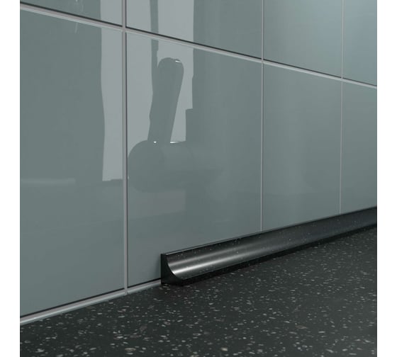 Изображение товара Акриловый плинтус для столешницы BNV ГЛ12 180 см, черный 4603312129665