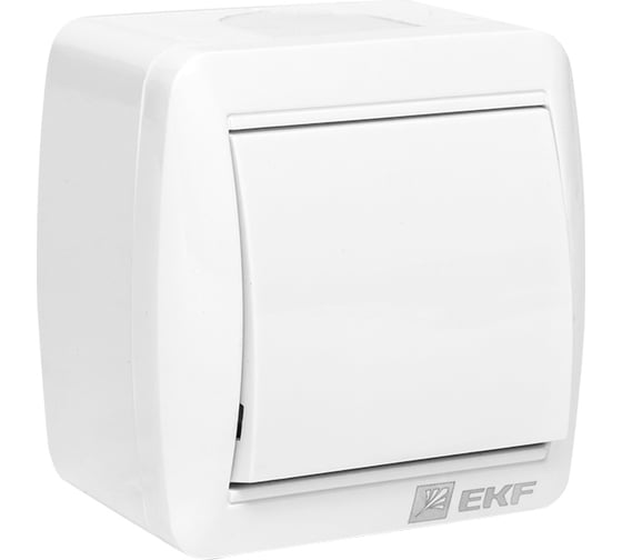 Изображение товара Кнопочный выключатель EKF Владивосток 10А IP54 белый EQR16-026-30-54