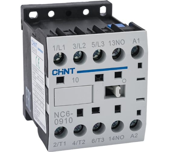 Изображение товара Контактор CHINT NC6-0910 9А 230В 50Гц 1НО (R) 247571