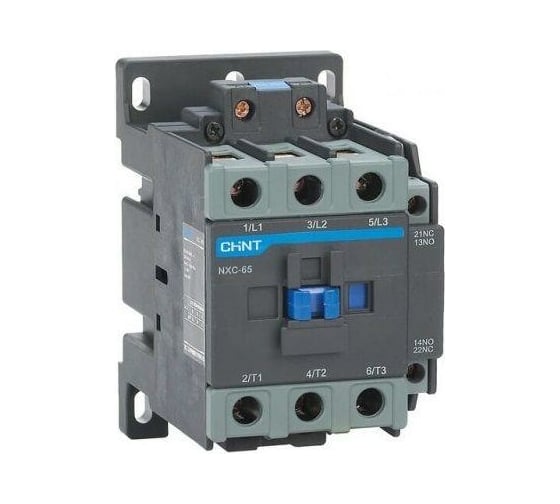 Изображение товара Контактор CHINT NXC-65 65А 220В/АС3 1НО+1НЗ 50Гц (R) 836796