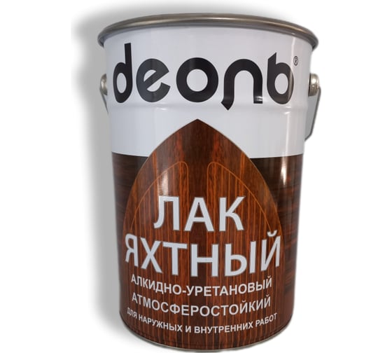 Изображение товара Лак яхтный глянцевый алкидно-уретановый Деоль 5 л 00030470