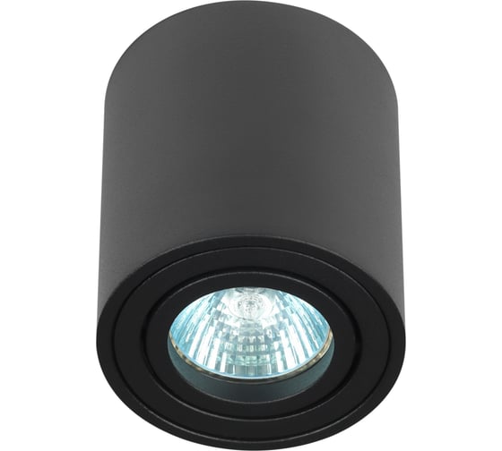 Изображение товара Настенно-потолочный светильник ЭРА спот OL21 BK MR16/GU10, черный, поворотный, Б0054393