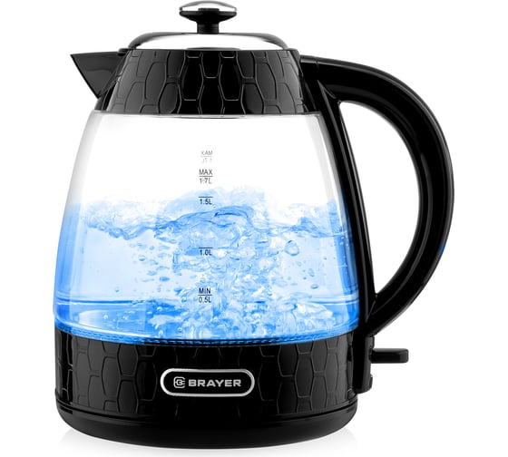 Изображение товара Электрический чайник BRAYER 2200 Вт, 1.7 л BR1047