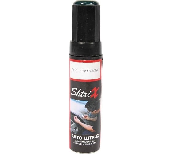 Изображение товара Профессиональный карандаш с кисточкой для удаления сколов и царапин Аэрохим Shtrix Авто штрих наутилус, 12 мл LADA 304