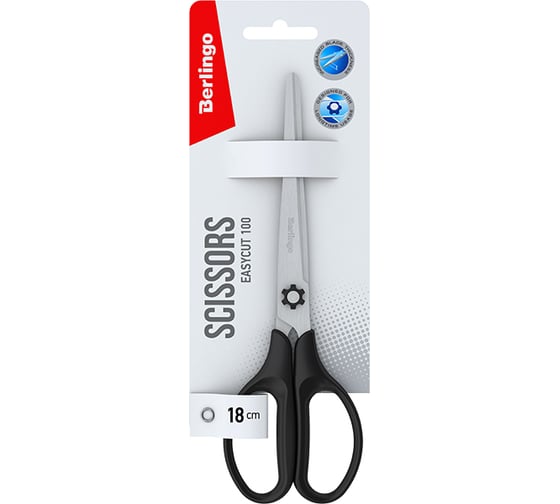 Изображение товара Ножницы Berlingo Easycut 100 18 см, европодвес DNn_18040