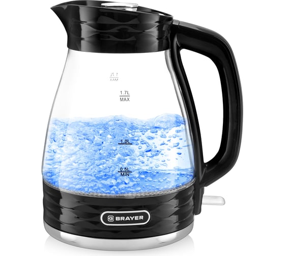 Изображение товара Электрический чайник BRAYER 2200 Вт 1,7 л BR1029BK