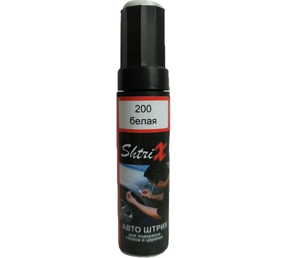 Изображение товара Профессиональный карандаш с кисточкой для удаления сколов и царапин Аэрохим Shtrix Авто штрих белая, 12 мл LADA 200
