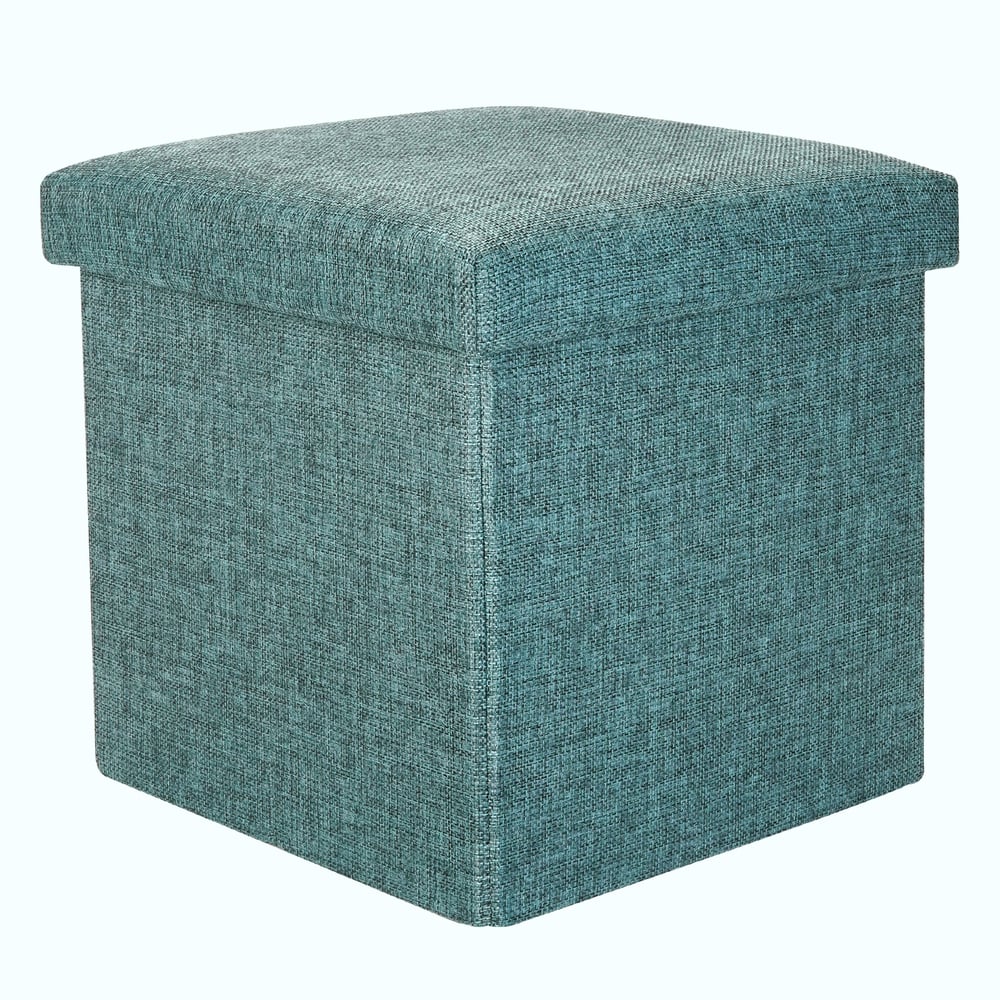 Изображение товара Короб складной ГЕЛЕОС, размер 30x30x30 см, бирюзовый ПУФ-31-ГЛ