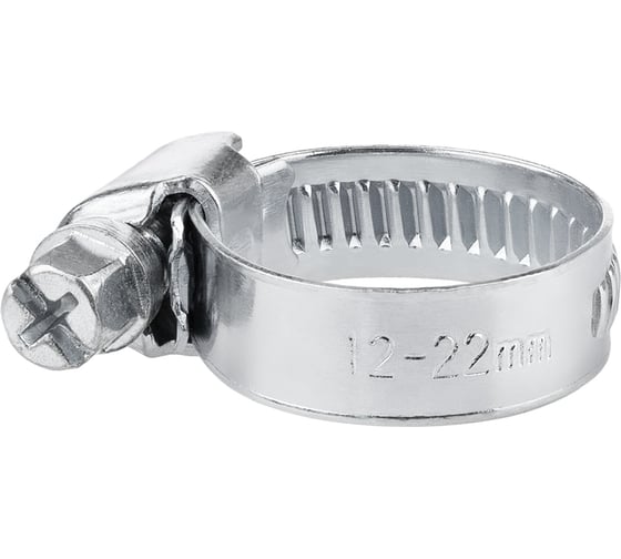 Изображение товара Обжимной хомут MasterProf 9 мм, цинк, 12-20 мм, 2 шт. ИС.140847