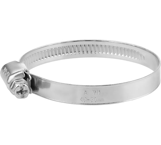 Изображение товара Обжимной хомут MasterProf 9 мм, цинк, 40-60 мм, 2 шт. ИС.140852