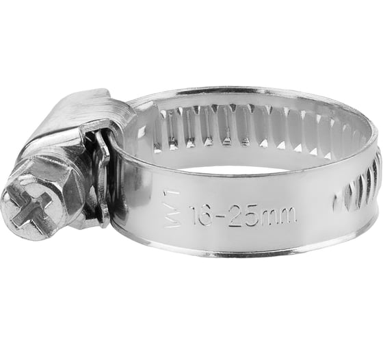 Изображение товара Обжимной хомут MasterProf 9 мм, цинк, 16-25 мм, 2 шт. ИС.140848