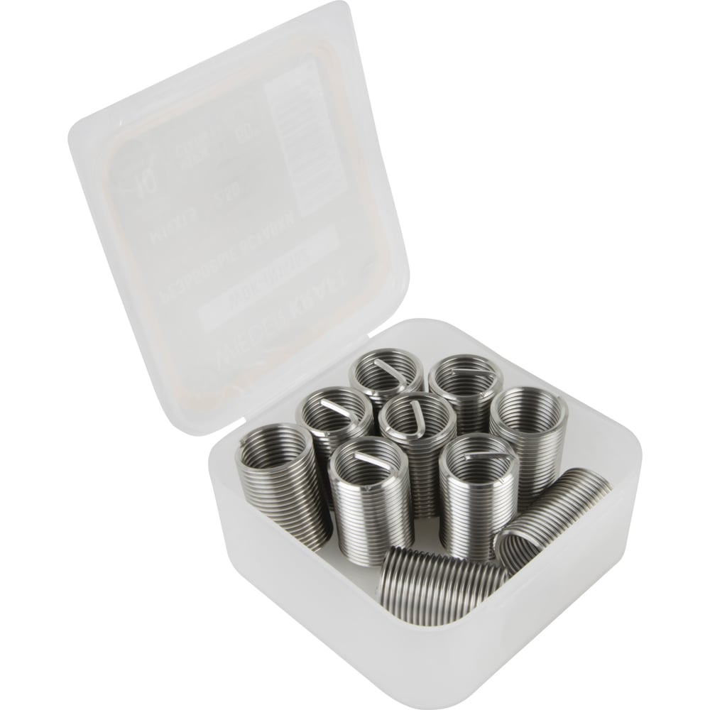 Изображение товара Резьбовые вставки WIEDERKRAFT M14x1,5 10 шт для восстановления резьбы