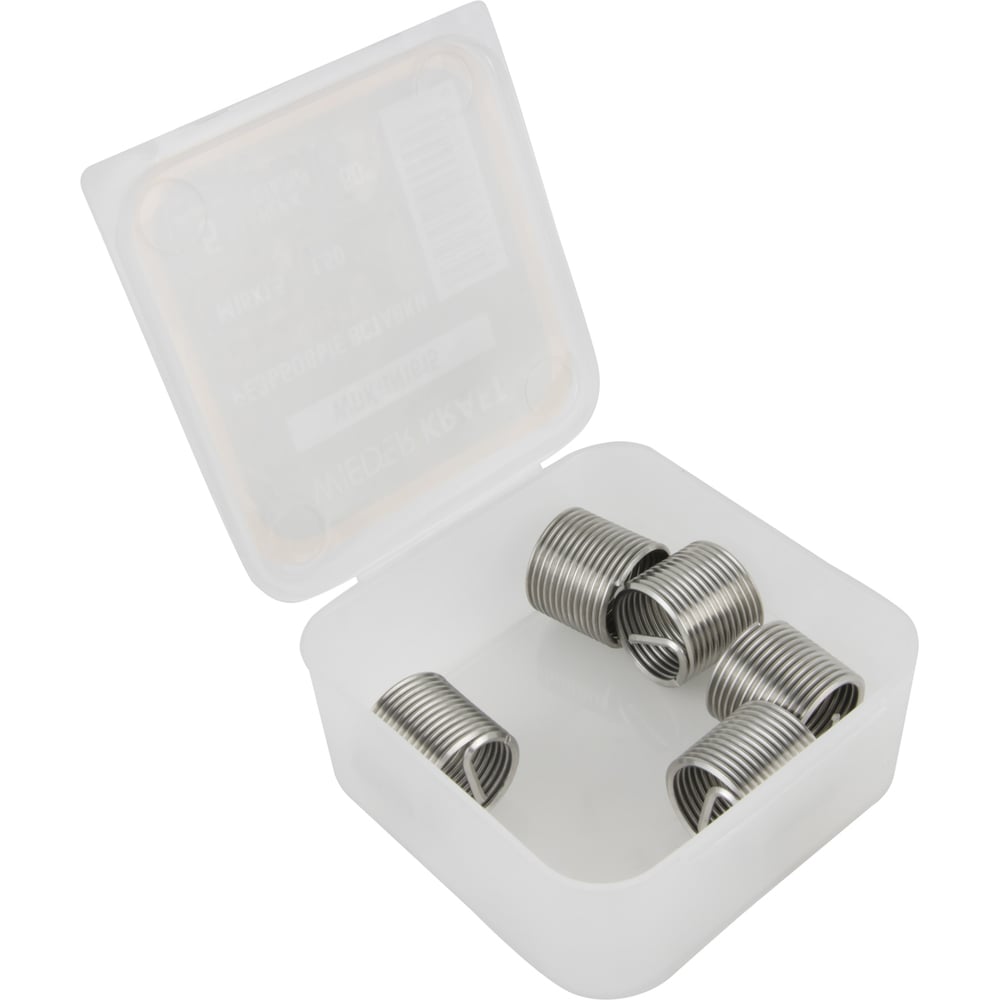 Изображение товара Резьбовые вставки WIEDERKRAFT M16x1,5 5 шт для восстановления резьбы