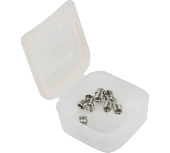 Изображение товара Резьбовые вставки WIEDERKRAFT M3x0,5, 1,5d, 10 предметов WDK-IN0305