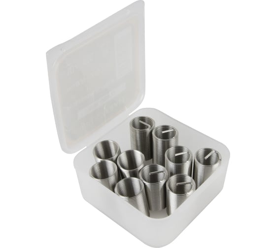 Изображение товара Резьбовые вставки WIEDERKRAFT M14x1,25, 2,5d, 10 предметов WDK-IN14122