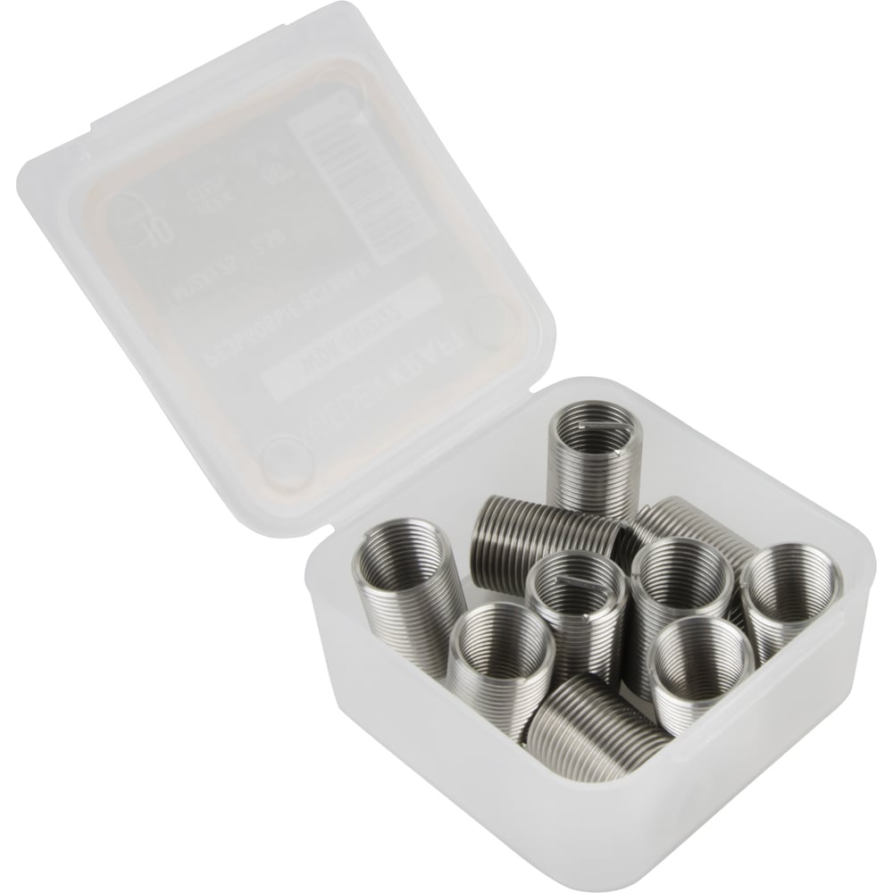 Изображение товара Резьбовые вставки WIEDERKRAFT M12x1,25 10 шт для восстановления резьбы