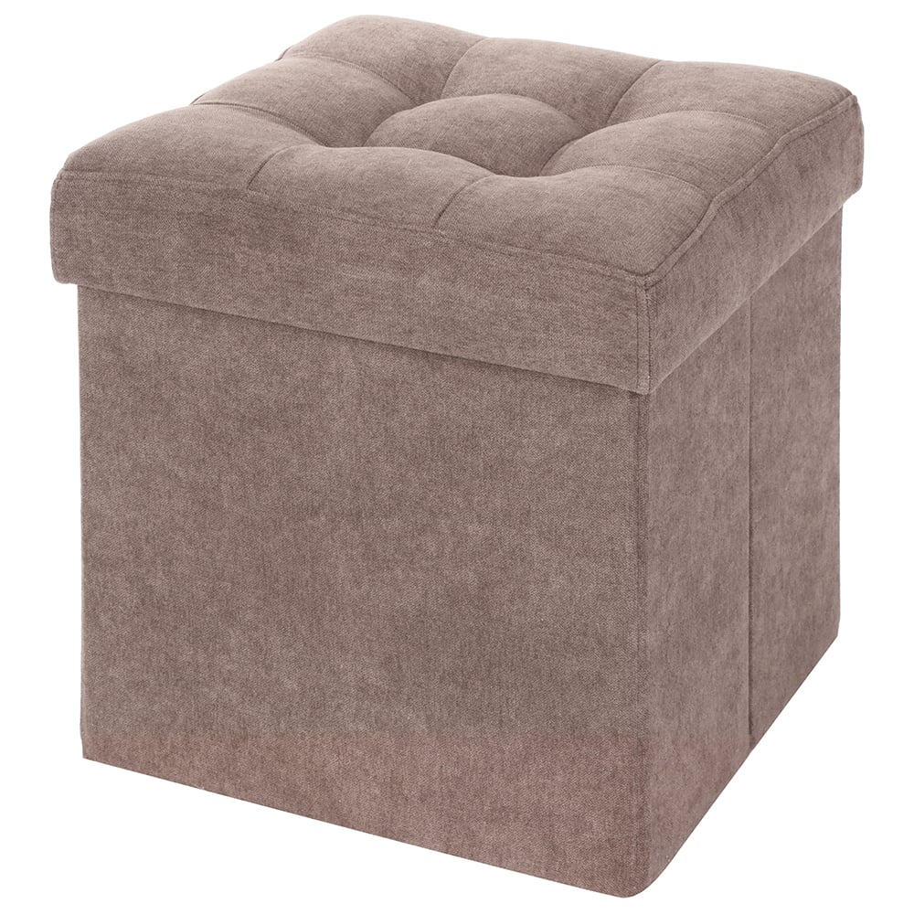 Изображение товара Пуфик DreamBag складной бежевый велюр с ящиком 13253