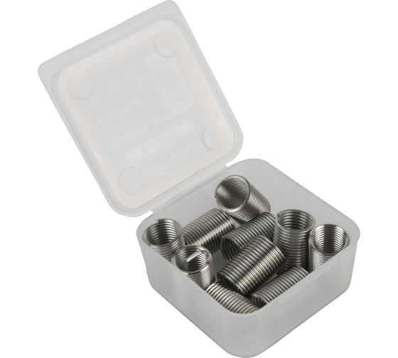 Изображение товара Резьбовые вставки WIEDERKRAFT M10x1,25, 2,5d, 10 предметов WDK-IN10122