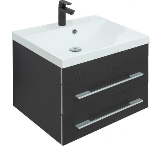 Изображение товара Тумба Aquanet Верона 58 New черный матовый 00272428