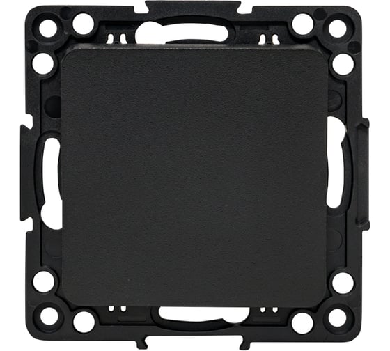 Изображение товара Механизм 1-клавишного выключателя EKF Стокгольм 10А в/к черный EZV10-021-20