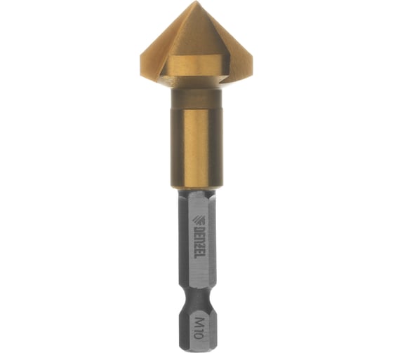 Изображение товара Зенковка конусная под М10, HSS, по металлу, шестигранный хвостовик Denzel 72311