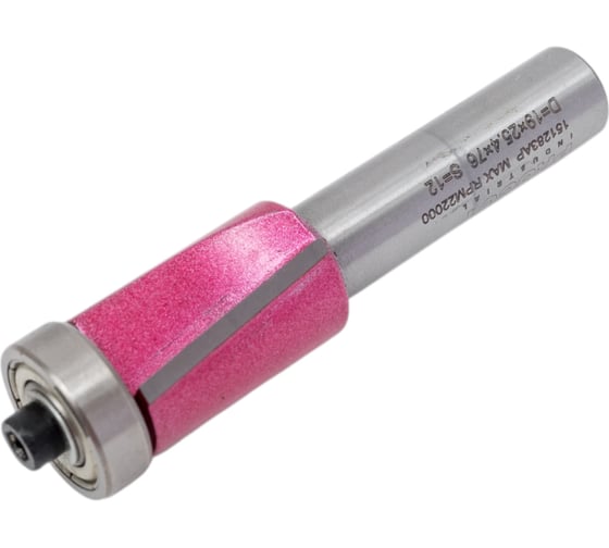 Изображение товара Фреза обгонная кромочная с наклонным лезвием (19.05x25.4x79 мм; Z2; хв-к 12 мм; нижний подшипник) PROCUT 151283AP