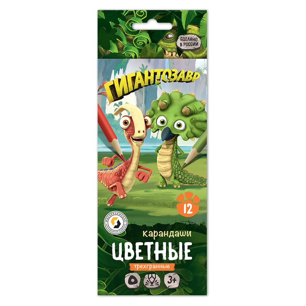 Изображение товара Набор цветных карандашей Воскресенская карандашная фабрика 12 цветов