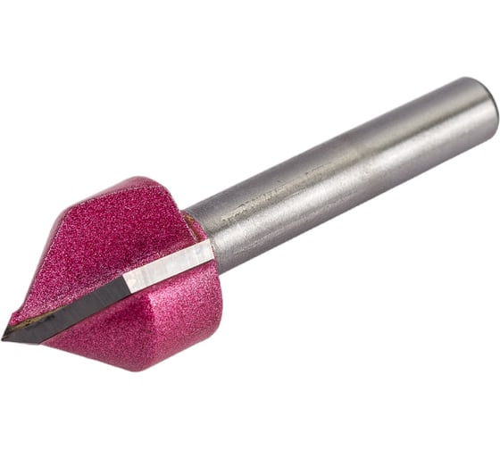 Изображение товара Фреза пазовая V-образная 90 градусов (15.9x15.9x45 мм; хв-к 6 мм) PROCUT 200631P