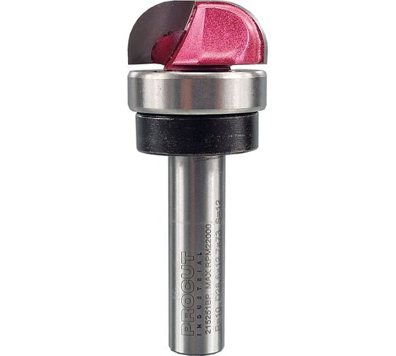 Изображение товара Фреза для желобов и чаш (28.58x12.7x73 мм; R=10 мм; хв-к 12 мм; верхний подшипник) PROCUT 215251BP