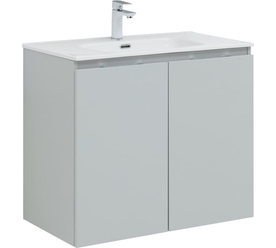 Изображение товара Подвесная тумба Aquanet Алвита new 80 2 двери, серый 00277528