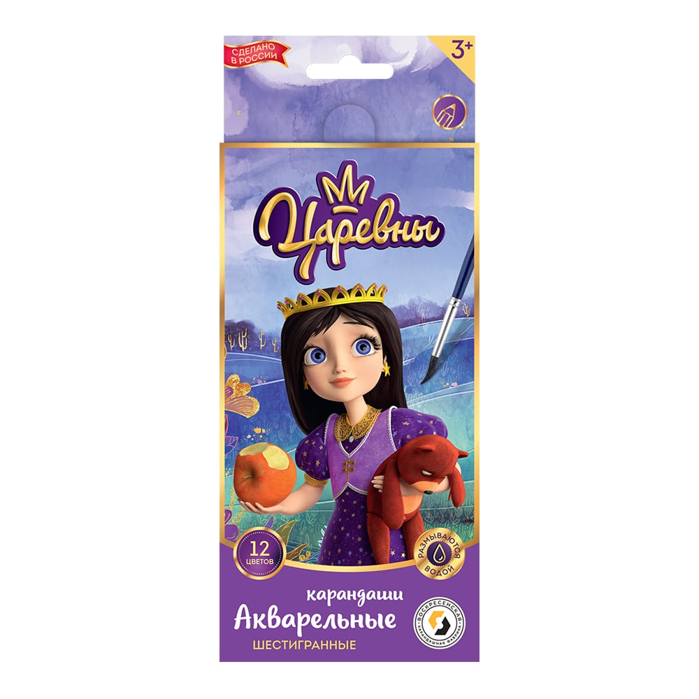 Изображение товара Набор акварельных карандашей Воскресенская Фабрика 12 цветов