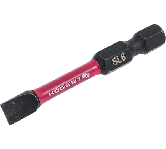 Изображение товара Биты ударные SL6, 50 мм, сталь S2, 2 шт HOEGERT TECHNIK HT1S162
