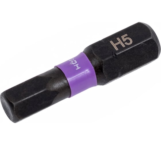 Изображение товара Биты ударные HEX 5, 25 мм, сталь S2, 5 шт HOEGERT TECHNIK HT1S147