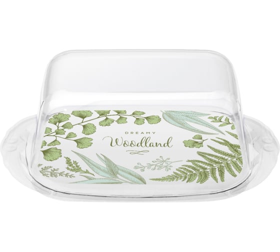 Изображение товара Масленка Phibo с декором 189х110х69 мм бесцветный 43322780154