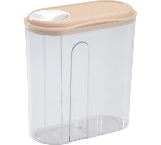 Изображение товара Емкость Phibo для сыпучих продуктов с Дозатором 1,5л Бежевый 431250807