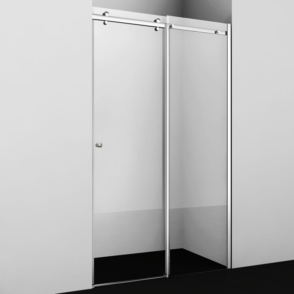 Душевая дверь WasserKraft дверь для бани со стеклом два стекла 190×80см