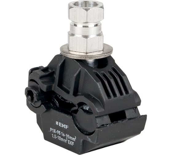 Изображение товара Прокалывающий ответвительный зажим EKF P1X-95 16-95 мм2, 1,5-10 мм2 инд.упак. PROxima p-1x-95-r