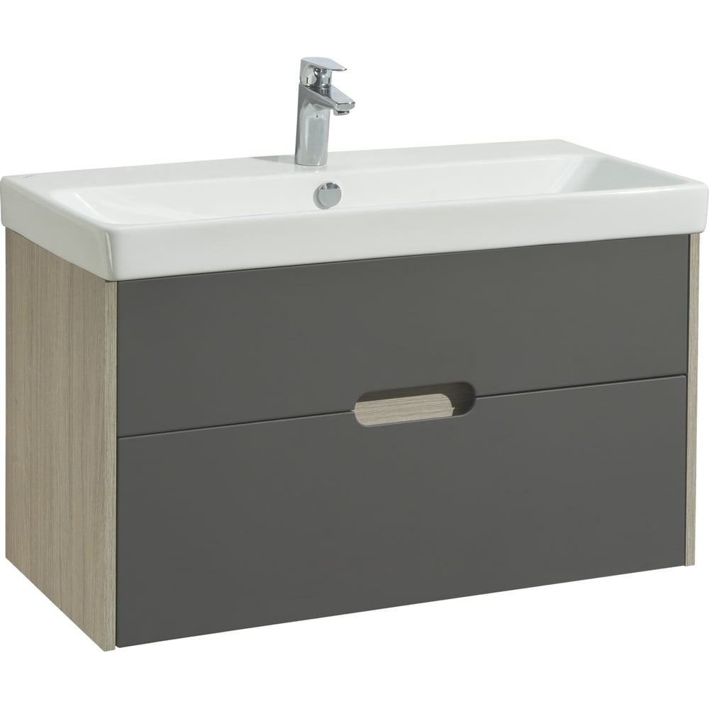 Изображение товара Тумба под раковину AQUATON Оливия 90 грей, дуб ойстер